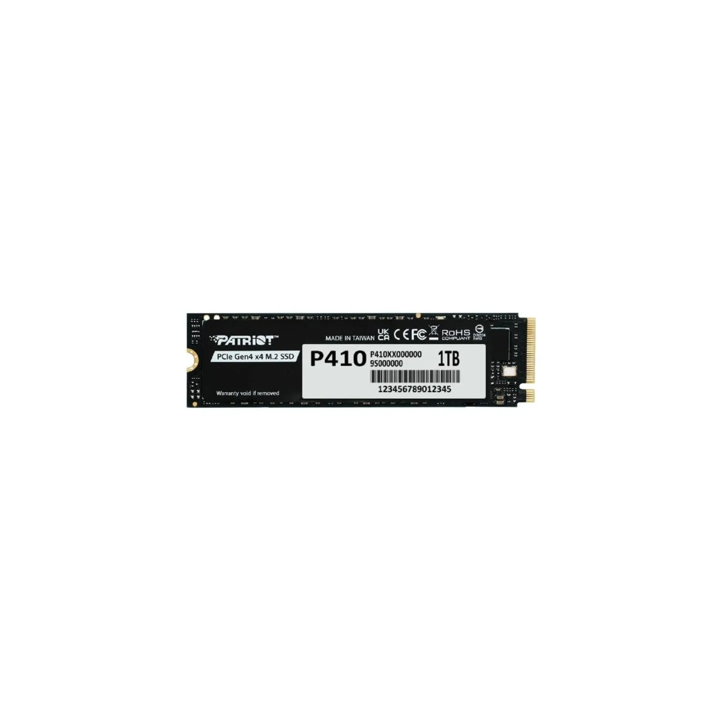 Patriot SSD|PATRIOT|320xTBW rating|NVMe Yes|PCI Express|M.2|1000 GB|P410P1TBM28H