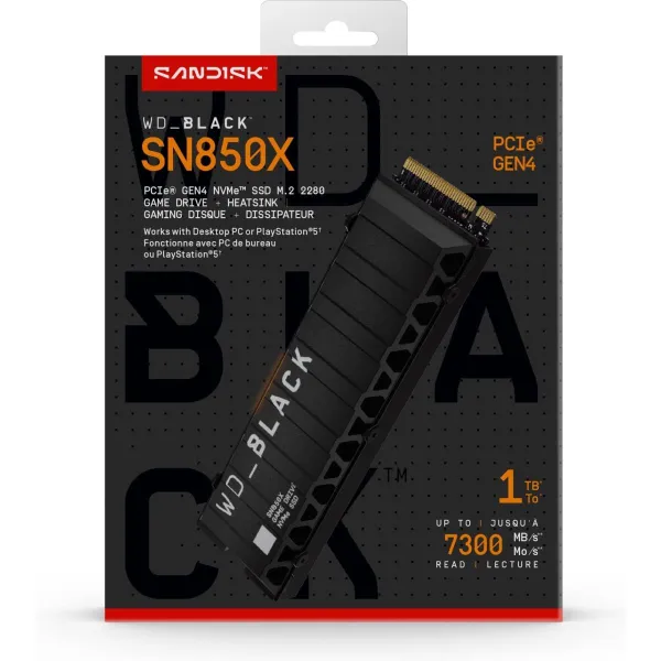 Sandisk SSD|SANDISK|600xTBW rating|Read speed 7300 MB/s|Write speed 6300 MB/s|NVMe Yes|PCI Express 4.0|M.2|1000 GB|POWERED BY SA