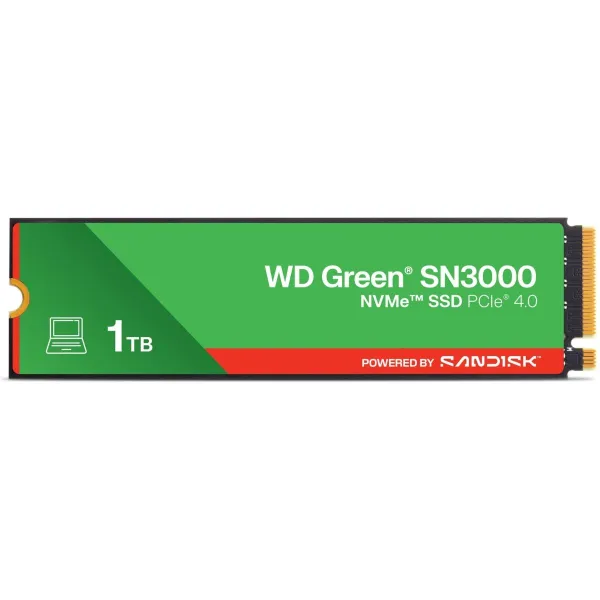 Sandisk SSD|SANDISK|150xTBW rating|MTBF 1.75 h|NVMe Yes|PCI Express 4.0|M.2|1000 GB|POWERED BY SANDISK|Green|WDS100T4G0E