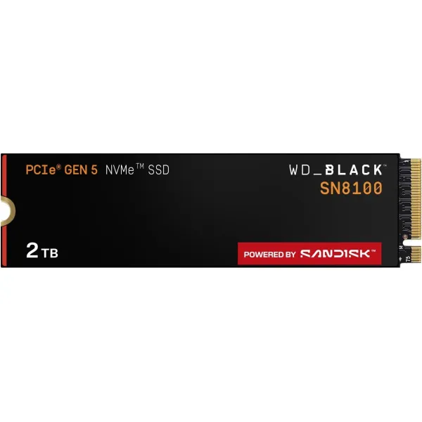 Sandisk SSD|SANDISK|2400xTBW rating|NVMe Yes|PCI Express 5.0|M.2|2000 GB|POWERED BY SANDISK|Black SN8100|WDS200T1X0M
