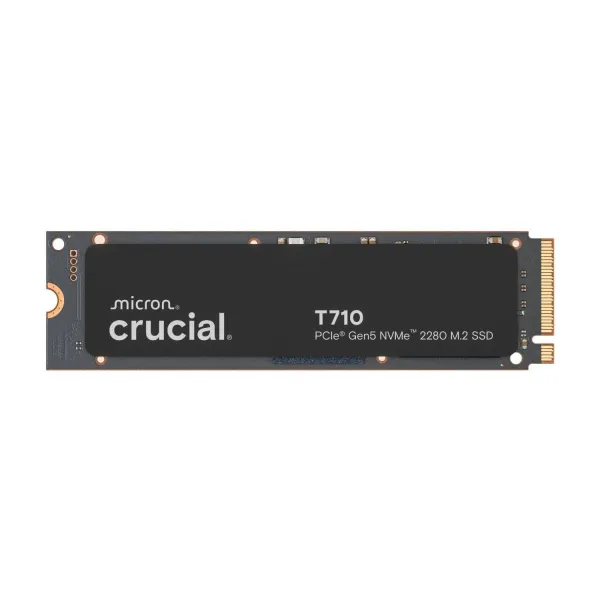 Crucial SSD|CRUCIAL|T710|4TB|M.2|PCIe Gen5|NVMe|Write speed 13800 MBytes/sec|Read speed 14500 MBytes/sec|TBW 2400 TB|CT4000T710S