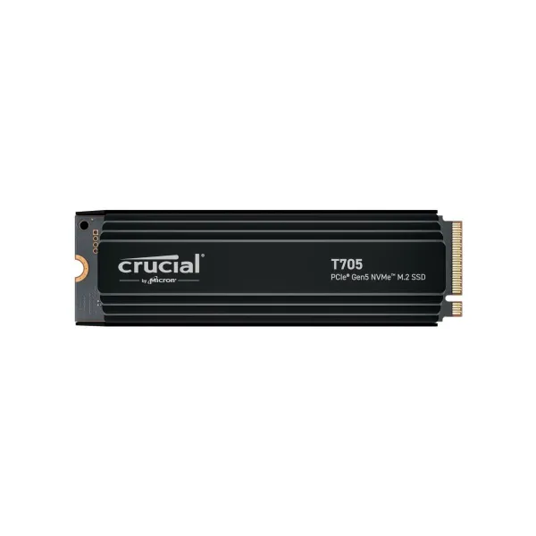 Crucial T705 1TB M.2 NVMe 2280 PCIe5.0 13600/10200 heatsink