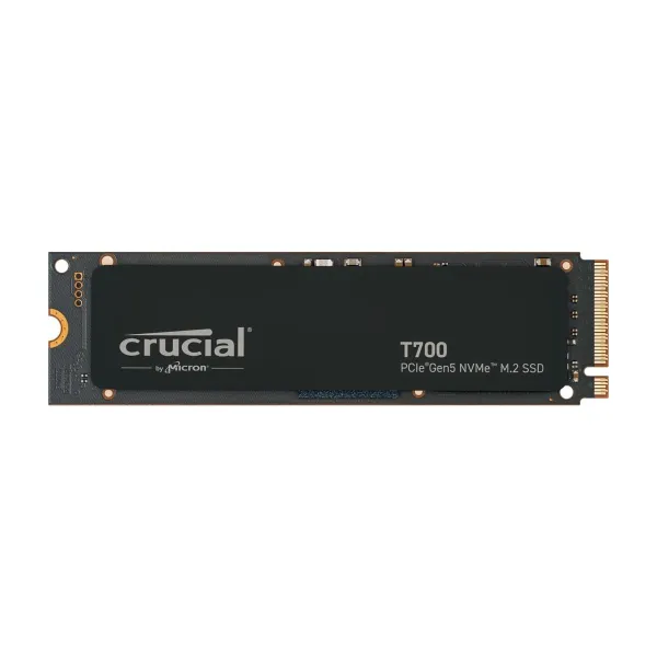 Crucial SSD|CRUCIAL|T700|4TB|M.2|PCIe Gen5|NVMe|TLC|Write speed 11800 MBytes/sec|Read speed 12400 MBytes/sec|TBW 2400 TB|CT4000T