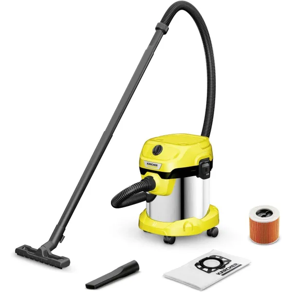 Karcher Vacuum Cleaner|KARCHER|Suction power 220 AW|Input power 1000 W|Dust capacity 15 L|Drum vacuum|Cleaning type Dry&wet|Dust