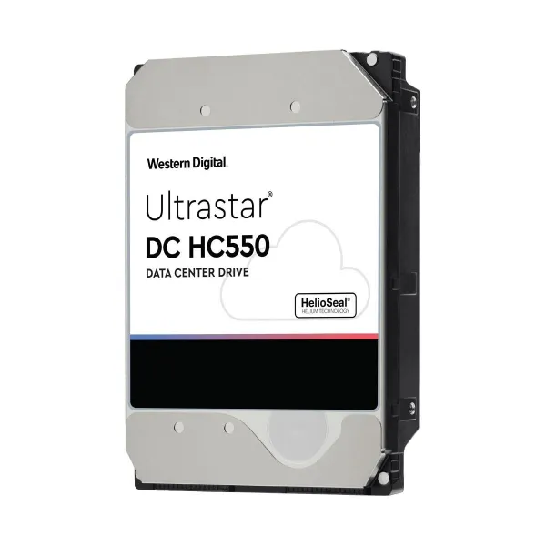 WD HDD|WESTERN DIGITAL ULTRASTAR|Ultrastar DC HC550|WUH721816AL5204|16TB|SAS|7200 rpm|3,5"|MTBF 2500000 hours|0F38357