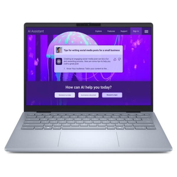 Dell Notebook|DELL|14 Plus DB14250|CPU  Core Ultra|u7-256V|2200 MHz|14"|2560x1600|RAM 16GB|LPDDR5x|8533 MHz|SSD 512GB|Intel Arc 
