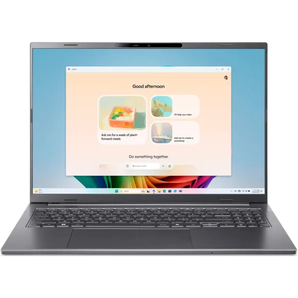 Acer Notebook|ACER|Aspire|Aspire 16 AI|CPU Qualcomm Snapdragon|X1-26-100|3 GHz|16 "|1920 x 1200 pixels|RAM 32 GB|LPDDR5x-SDRAM|S