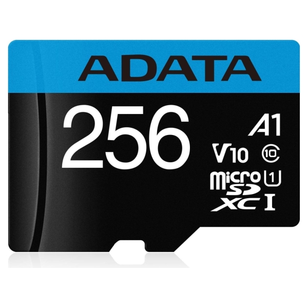 A-Data ADATA 256GB Micro SDXC V10 100MB/s + ad.