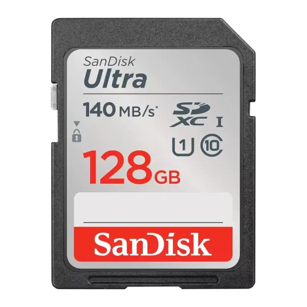 Sandisk Ultra 128GB SDXC Memory Card 140MB/s