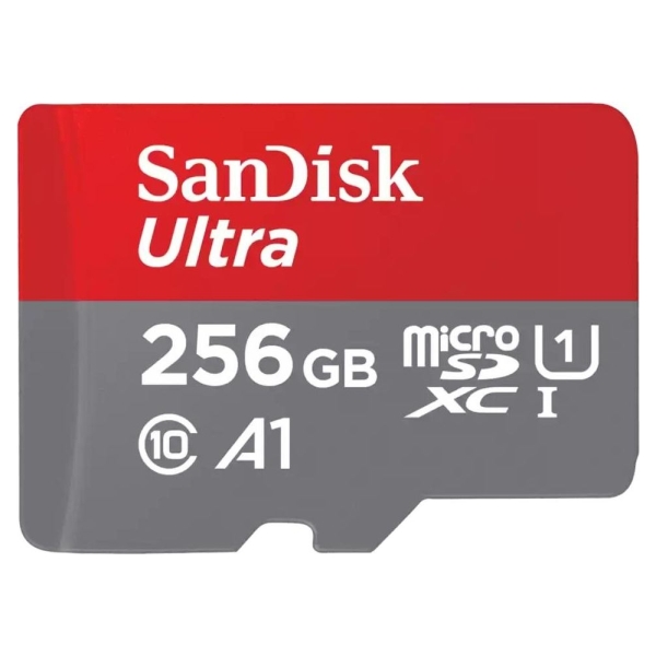 Sandisk Ultra microSDXC 256GB + SD Adapter 150MB/s A1 Class 10 UHS-I