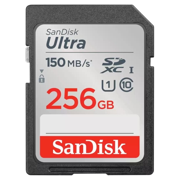 Sandisk Ultra 256GB SDXC Memory Card 150MB/s