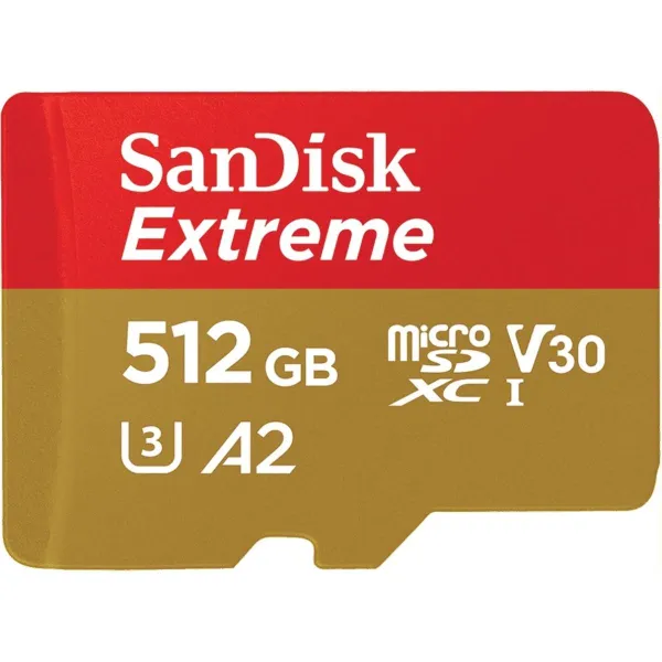 Sandisk Extreme microSDXC 512GB 190/130 MB/s A2 V30 U3