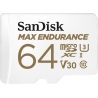Sandisk MAX ENDURANCE microSDXC 64GB + SD Adapter 30,000 Hours