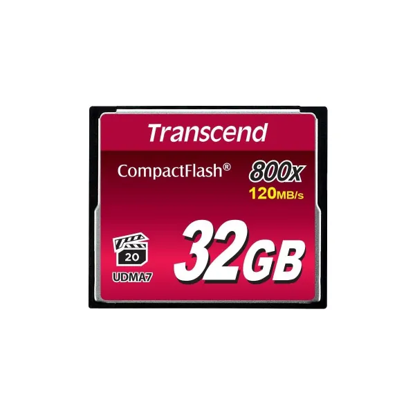 Transcend MEMORY COMPACT FLASH 32GB/800X TS32GCF800 TRANSCEND