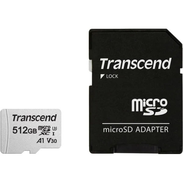 Transcend MEMORY MICRO SDXC 512GB W/A/TS512GUSD300S-A TRANSCEND