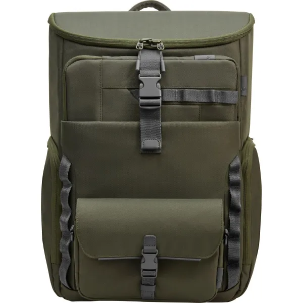 HP Modular 15.6 Backpack, 3-in-One (RFID Pouch, Backpack, Sleeve), Water Resistant with Rain Cover, Cable Pass-through, 27 Liter