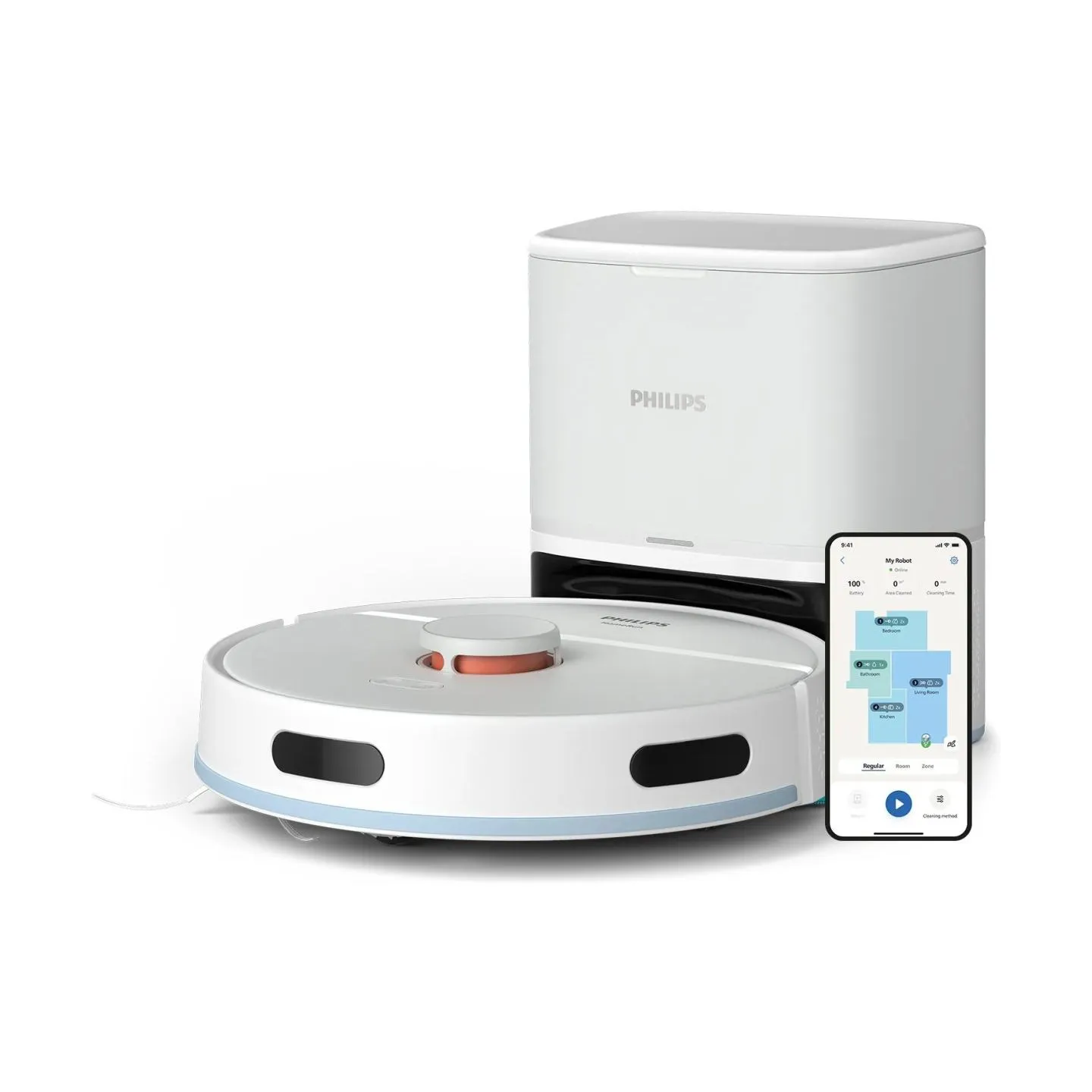 Philips HomeRun 2000 Series Aqua Wet and dry cleaning robot XU2100/25 / XU2100/25