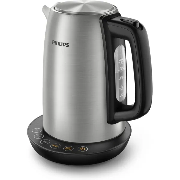 Philips Kettle HD9359/90 2200W 1.7l solar metal kettle brushed - temperature control / HD9359/90