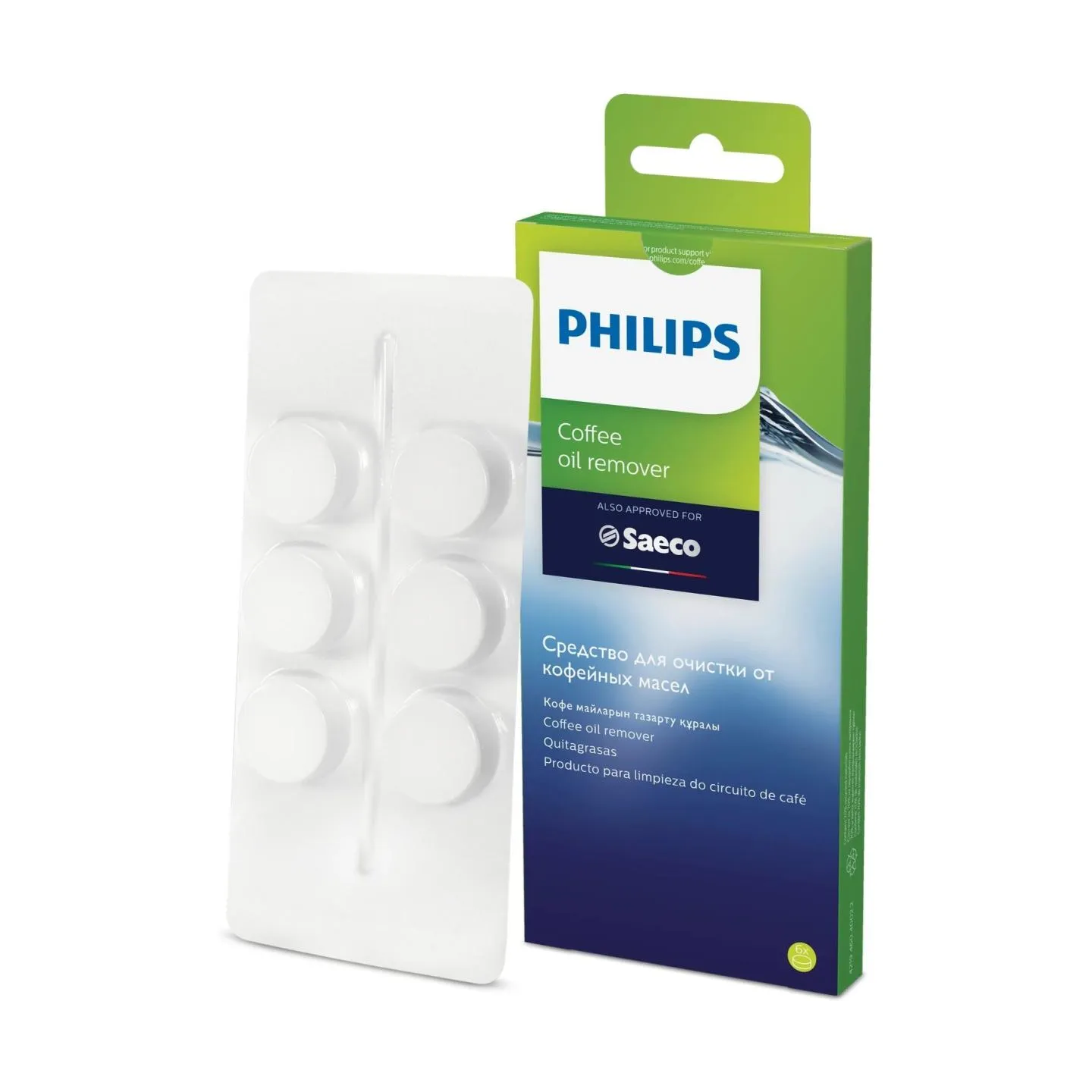 Philips Coffee oil remover tablets CA6704/10 Same as CA6704/60 For 6 uses / CA6704/10