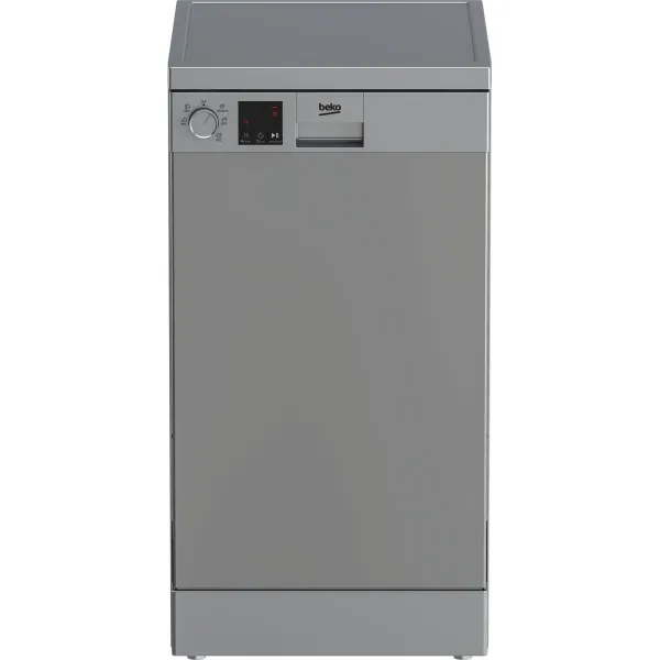 Beko Free standing Dishwasher DVS05024S, Energy class E (old A++), 45 cm, 5 programs, Silver / DVS05024S