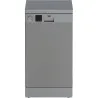 Beko Free standing Dishwasher DVS05024S, Energy class E (old A++), 45 cm, 5 programs, Silver / DVS05024S
