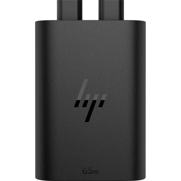 HP 65W USB-C Dual Port (45W+20W) GaN AC Power Adapter Travel Notebook Charger / fits ProBook 440 450 445 455, EliteBook 630 640