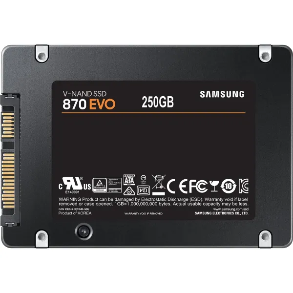 Samsung HDSSD 2.5 (Sata) 250GB Samsung 870 EVO Basic / MZ-77E250B/EU