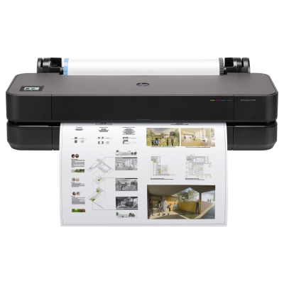 HP DesignJet T230 Printer/Plotter 2025 edition - 24" Roll/A4,A3,A2,A1 Color Ink, Sheet Feeder, Auto Horizontal Cutter, LAN, WiFi