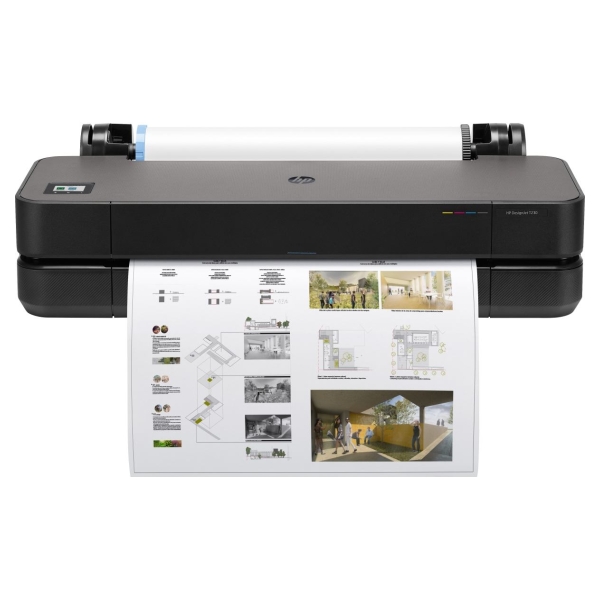 HP DesignJet T230 Printer/Plotter 2025 edition - 24" Roll/A4,A3,A2,A1 Color Ink, Sheet Feeder, Auto Horizontal Cutter, LAN, WiFi