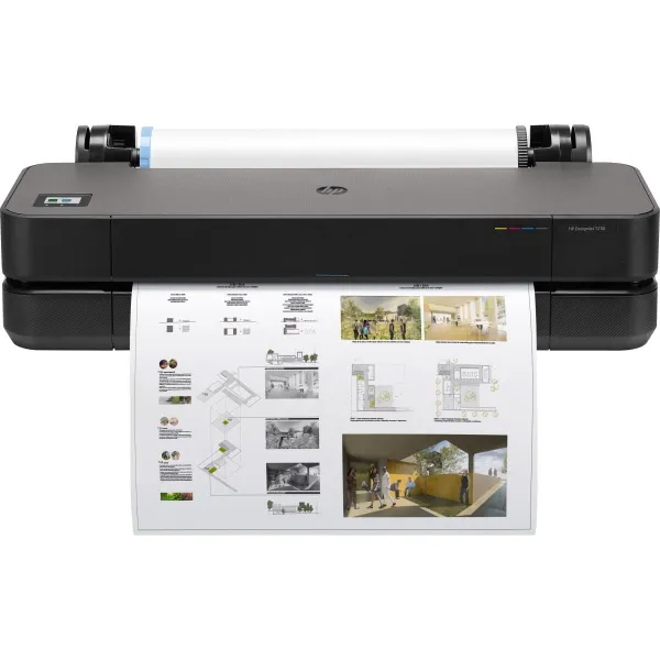 HP DesignJet T230 Printer/Plotter 2025 edition - 24" Roll/A4,A3,A2,A1 Color Ink, Sheet Feeder, Auto Horizontal Cutter, LAN, WiFi