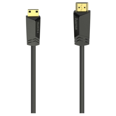 Hama 00205015 High Speed HDMI Cable, Plug Type-A - Plug Type-C (Mini), Ethernet 1.5m