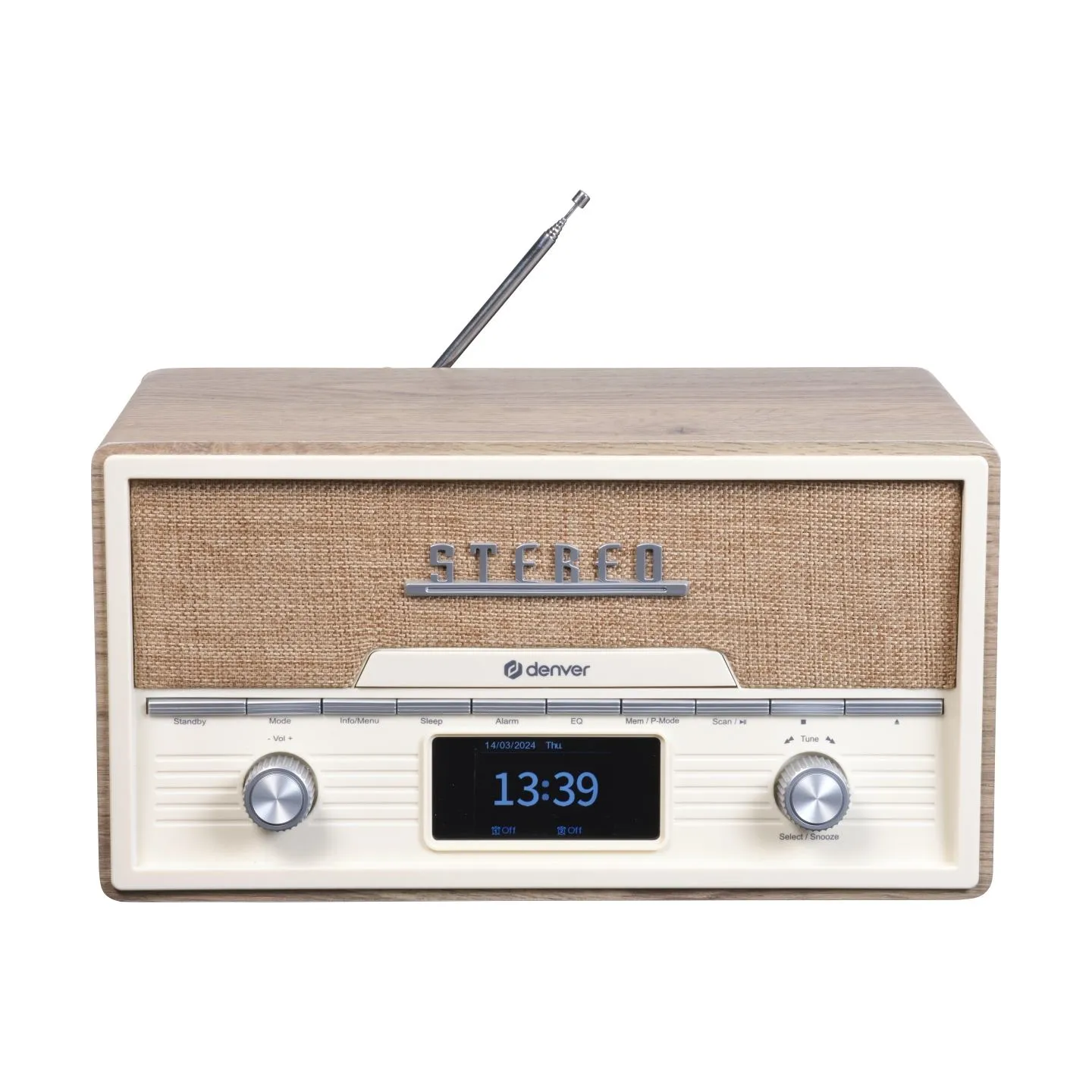 Denver MDA-525LW Light Wood