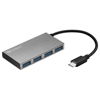 Sandberg 136-20 USB-C to 4 xUSB 3.0 Pocket Hub