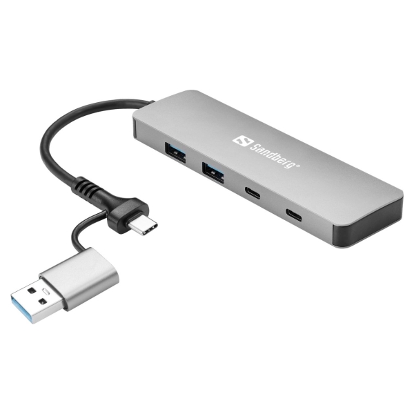 Sandberg 136-64 USB-C/A to 2xUSB-A+2xUSB-C Hub
