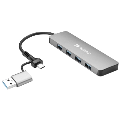 Sandberg 136-63 USB-C/A to 4xUSB 3.0 Hub