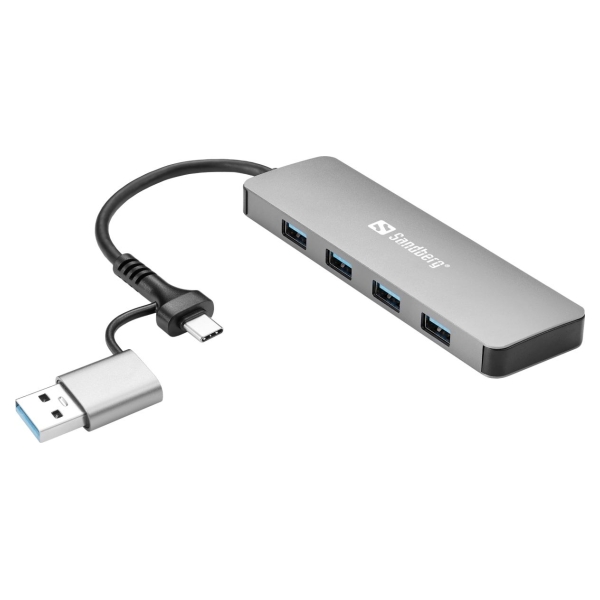 Sandberg 136-63 USB-C/A to 4xUSB 3.0 Hub
