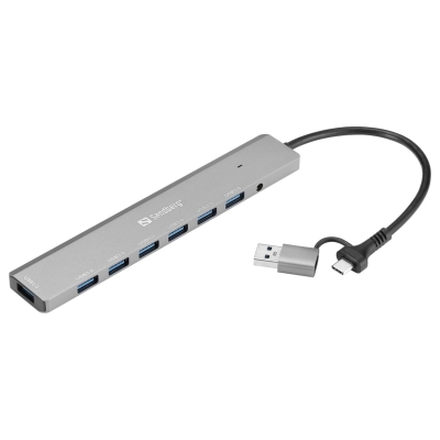 Sandberg 136-66 USB-C/A to 7 x USB 3.0 Hub