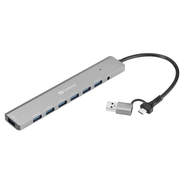 Sandberg 136-66 USB-C/A to 7 x USB 3.0 Hub