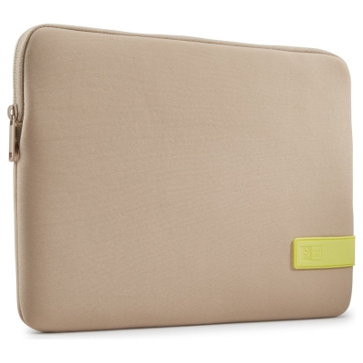 Case Logic 4699 Reflect Laptop Sleeve 15,6 REFPC-116 Plaza Taupe/Sun-Lime