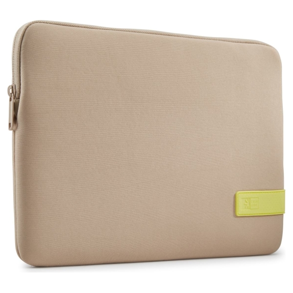 Case Logic 4699 Reflect Laptop Sleeve 15,6 REFPC-116 Plaza Taupe/Sun-Lime