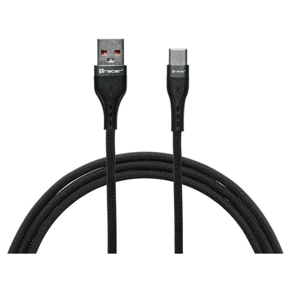 Tracer 47486 USB A - USB C  M/M 1m  Cable Black