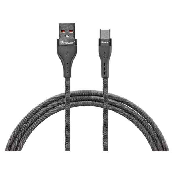 Tracer 47487 USB A - Type C M/M 1m  Cable Grey
