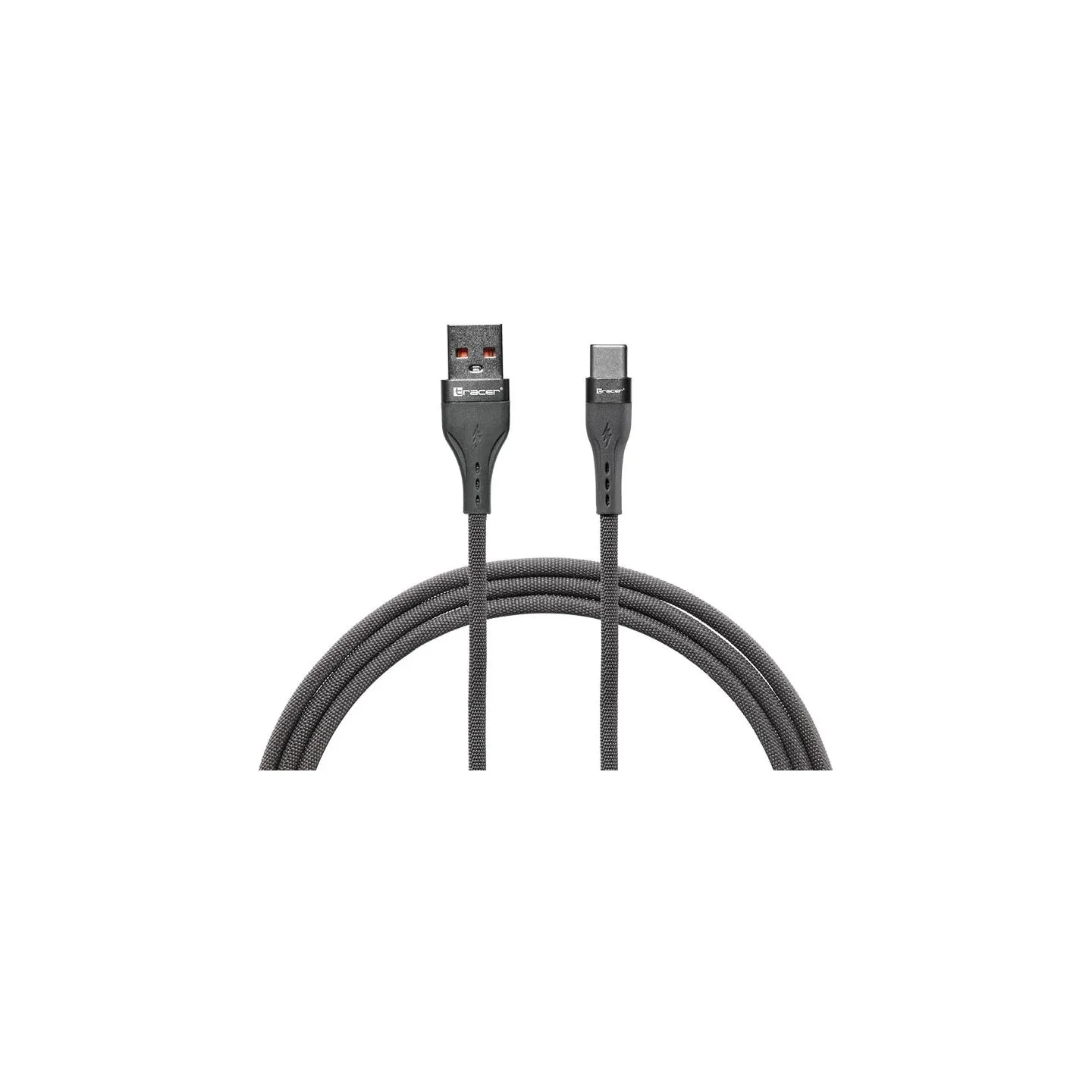 Tracer 47487 USB A - Type C M/M 1m  Cable Grey