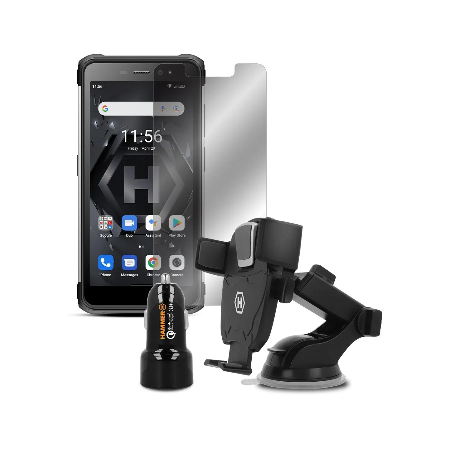 Myphone Hammer Iron 4 Dual silver Extreme pack