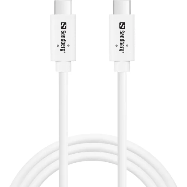 Sandberg 136-53 USB-C to USB-C  USB 3.1 Gen2 PD 100W cable, 1M