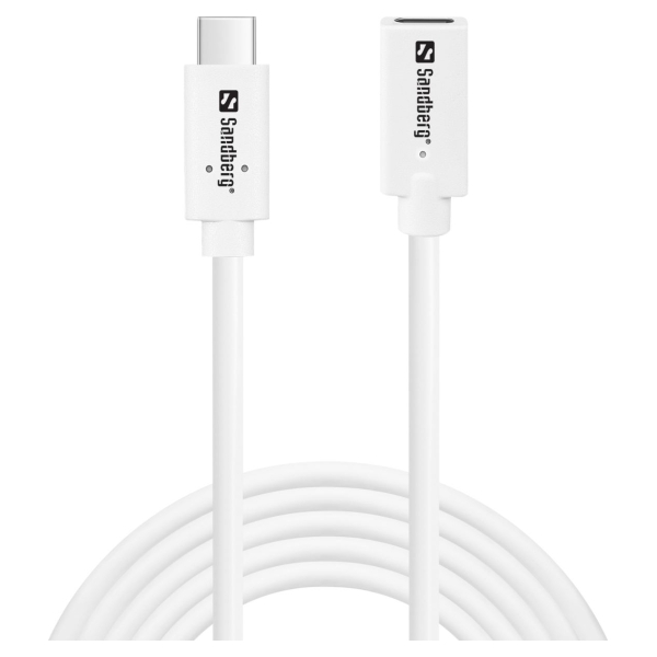 Sandberg 136-55 USB-C>C M-F USB 3.1 100W, 2M