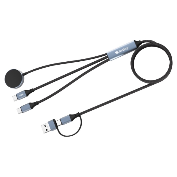 Sandberg 441-69 3in1 Travel Charge Cable 100W