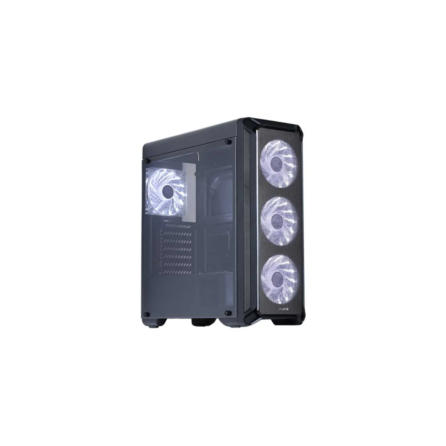 Zalman I3 ATX  Black,  LED fan x4