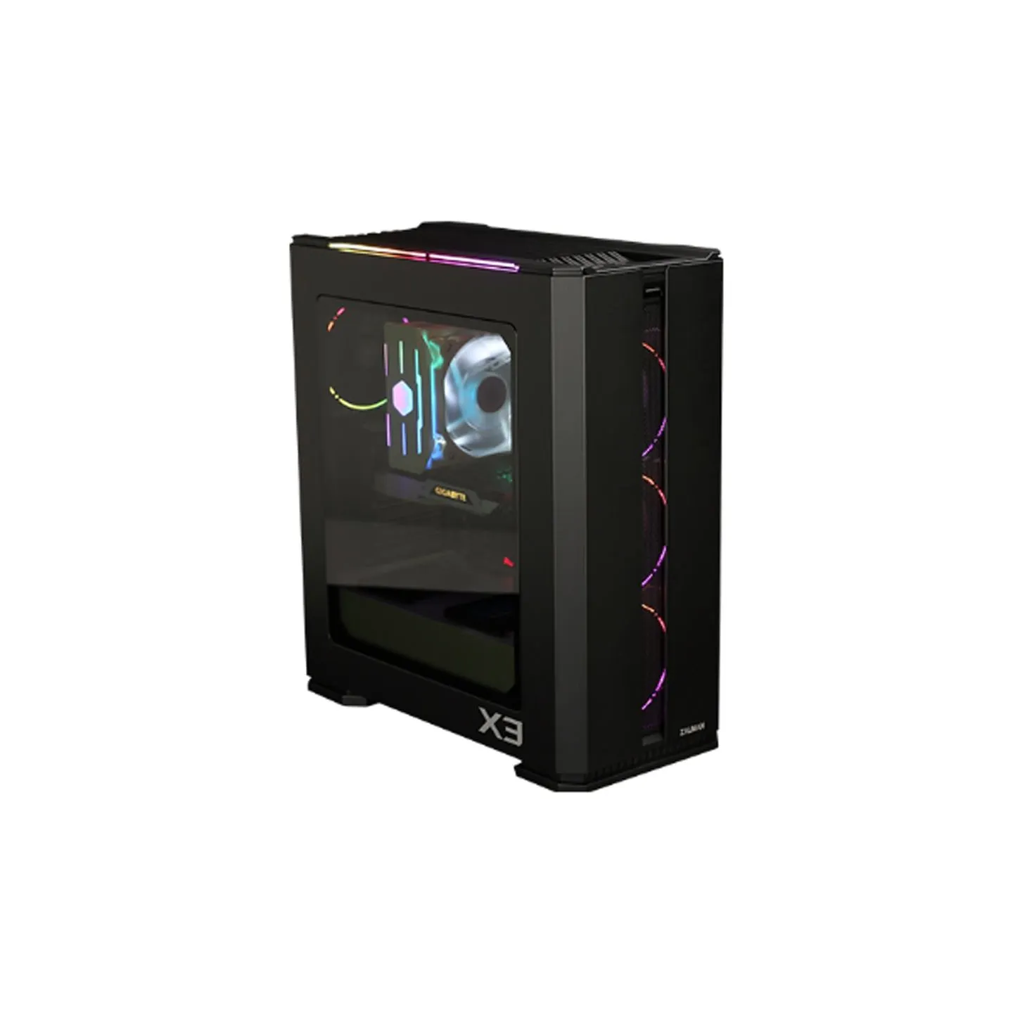 Zalman X3 BLACK ATX, ARGB fan x4, T/G