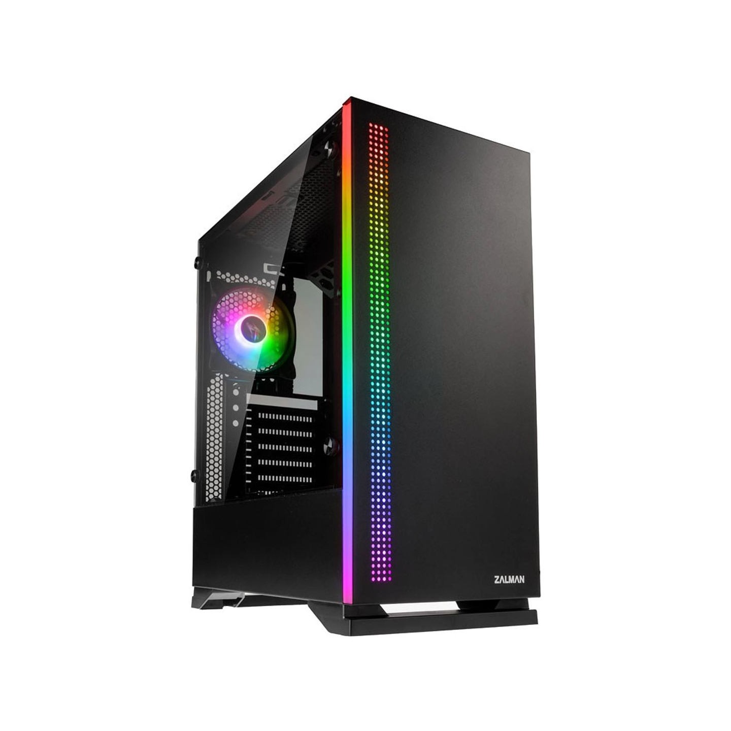 Zalman S5 Black ATX, RGB fan + fan, T/G